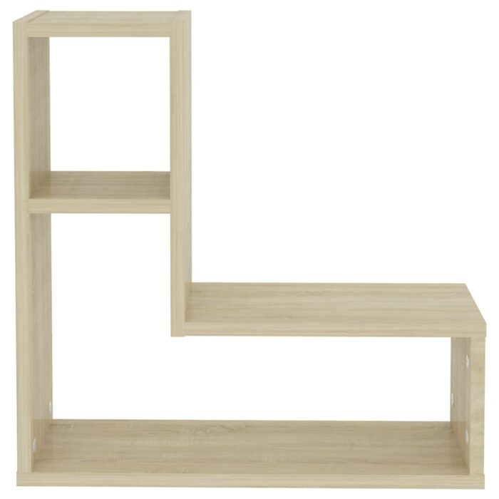 Étagères murales 2pcs chêne sonoma 50x15x50cm bois d'ingénierie – Image 3