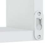 Étagère d'angle murale Blanc 40x40x50 cm bois d’ingénierie – Image 5