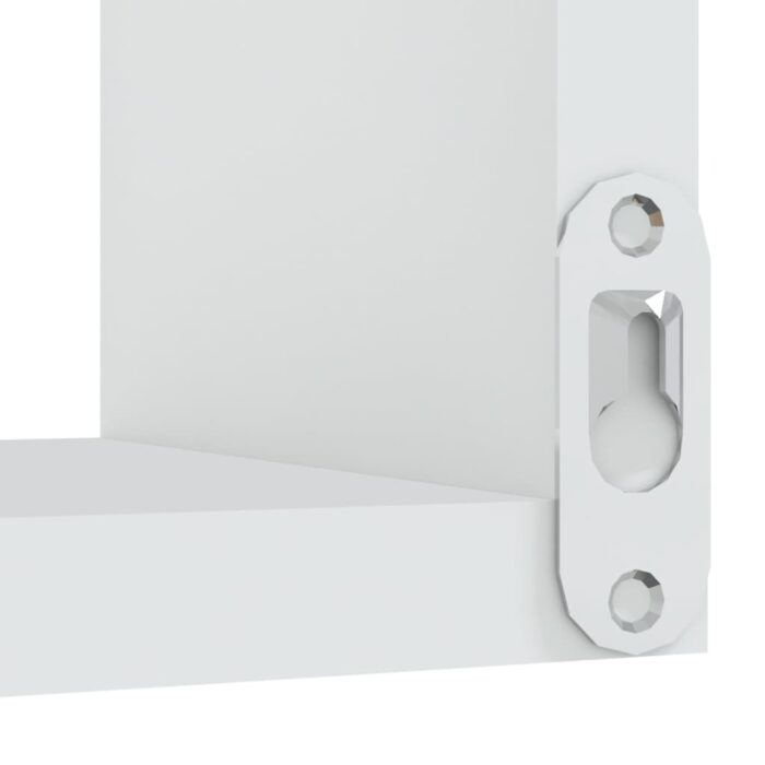 Étagère d'angle murale Blanc 40x40x50 cm bois d’ingénierie – Image 5