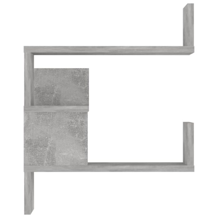 Étagère murale d'angle Gris béton 40x40x50 cm Bois d’ingénierie – Image 4