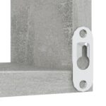 Étagères murales d'angle 2 pcs Gris béton Bois d’ingénierie – Image 6