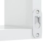 Étagères murales d'angle 2 pcs Blanc brillant Bois d’ingénierie – Image 6