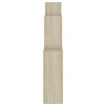 Étagère murale cube Chêne sonoma 80x15x78,5cm Bois d’ingénierie – Image 3