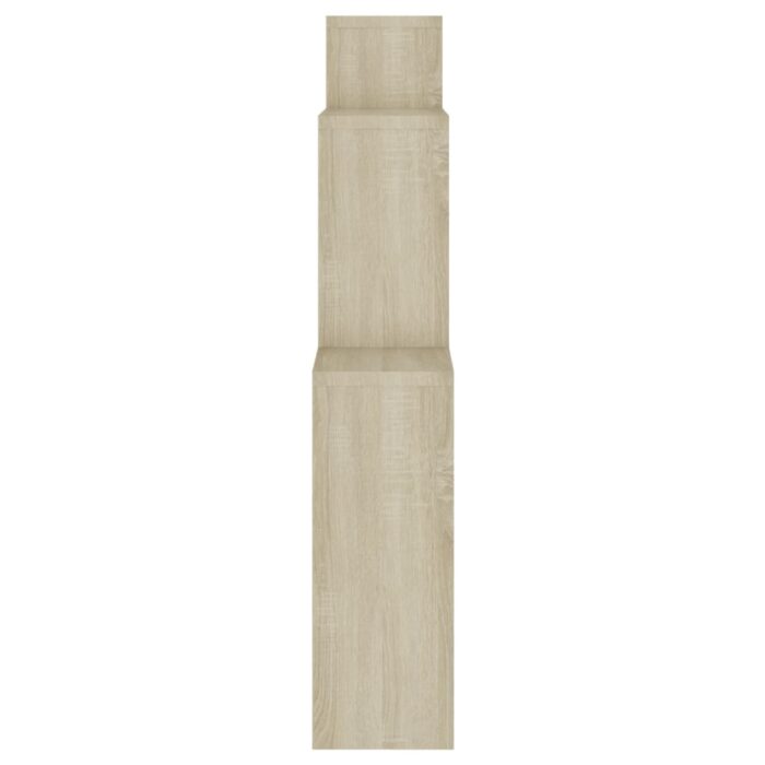 Étagère murale cube Chêne sonoma 80x15x78,5cm Bois d’ingénierie – Image 3