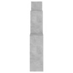 Étagère murale cube Gris béton 80x15x78,5 cm Bois d’ingénierie – Image 3