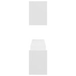 Étagères murales 2 pcs blanc 100x15x20 cm bois d'ingénierie – Image 4