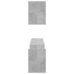 Étagères murales 2 pcs gris béton 100x15x20cm bois d'ingénierie – Image 4