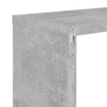 Étagères murales 2 pcs gris béton 100x15x20cm bois d'ingénierie – Image 5