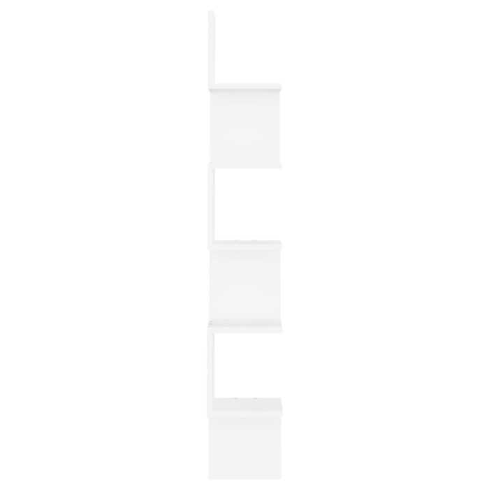 Étagère d'angle murale Blanc 20x20x127,5 cm bois d’ingénierie – Image 4