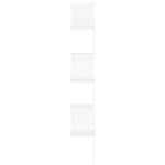 Étagère d'angle murale Blanc 20x20x127,5 cm bois d’ingénierie – Image 5