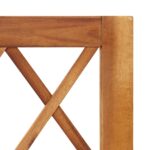 Lit surélevé de jardin avec treillis Bois massif d'acacia – Image 5