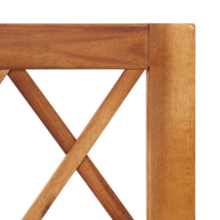 Lit surélevé de jardin avec treillis Bois massif d'acacia – Image 5
