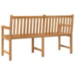 Banc de jardin 150 cm Bois de teck solide – Image 3