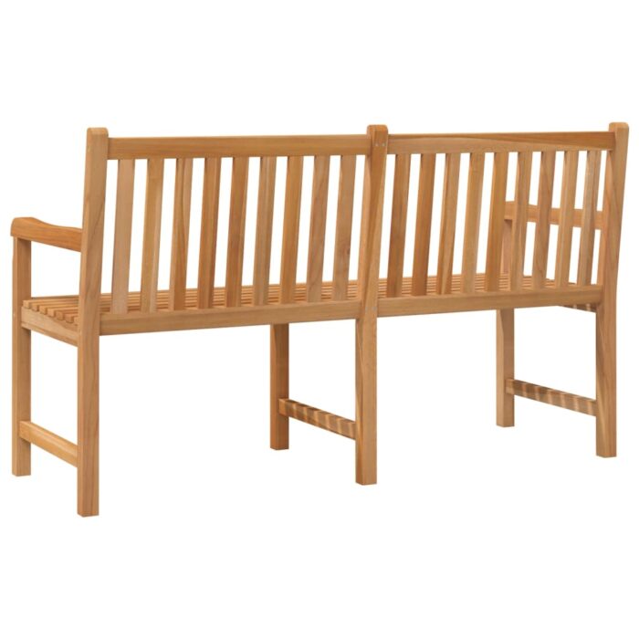 Banc de jardin 150 cm Bois de teck solide – Image 3