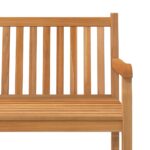 Banc de jardin 150 cm Bois de teck solide – Image 4