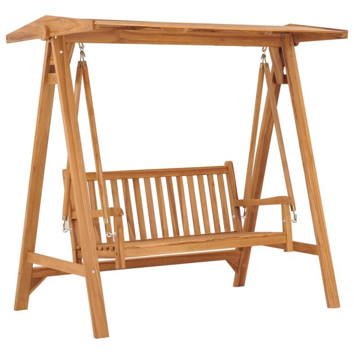 Balancelle 170 cm Bois de teck massif – Image 1