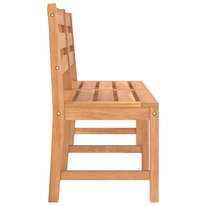 Banc de jardin 150 cm bois de teck massif – Image 2