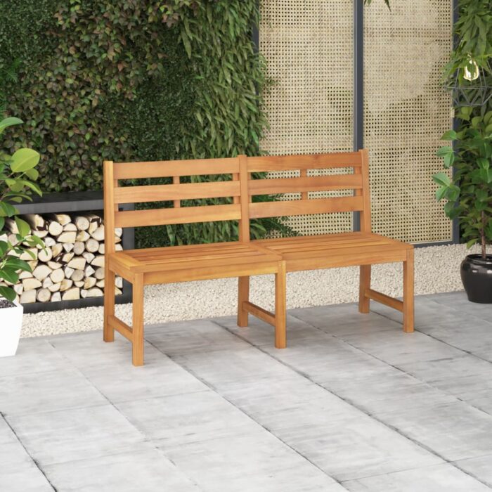 Banc de jardin 150 cm bois de teck massif – Image 1