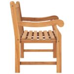 Banc de jardin 114 cm bois de teck solide – Image 3