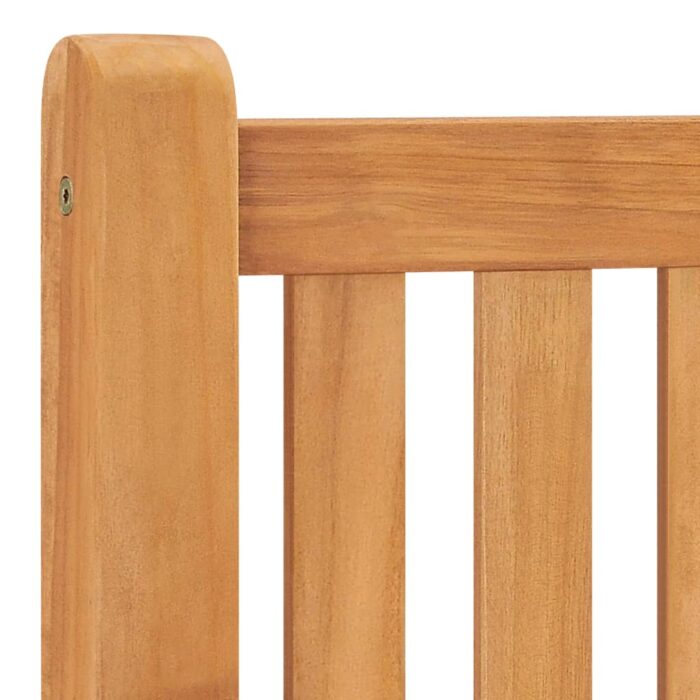 Banc de jardin 114 cm bois de teck solide – Image 4