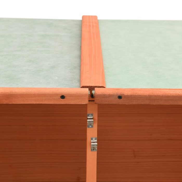 Abri à outils de jardin 136x75x160 cm Bois de sapin massif – Image 8