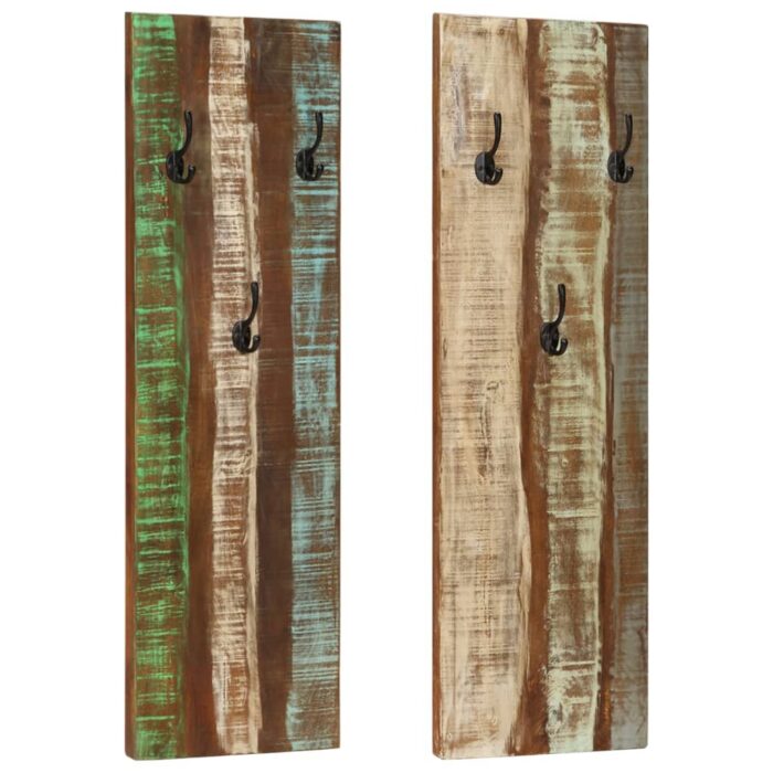 VXL8720286602683_a_en_hd_1.jpg Porte-manteau mural 2pcs 36x3x110cm Bois massif de récupération – Image 1
