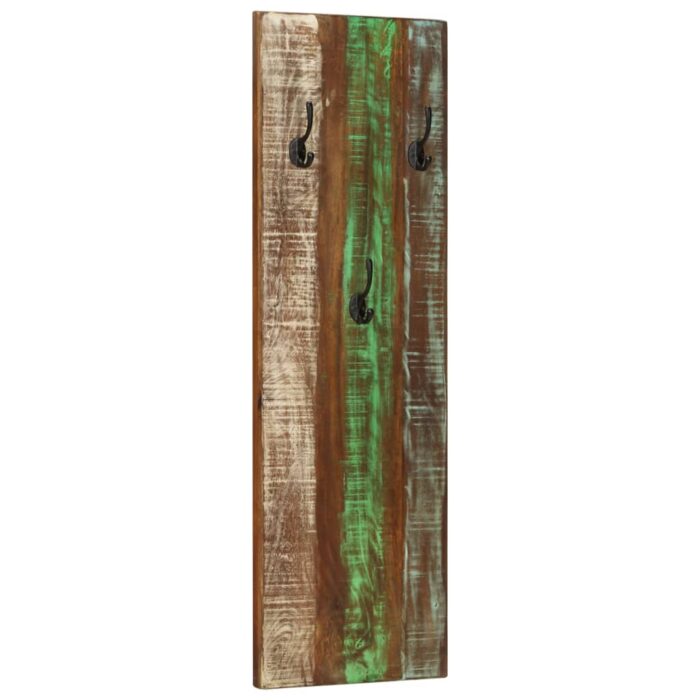 Porte-manteau mural 2pcs 36x3x110cm Bois massif de récupération – Image 10