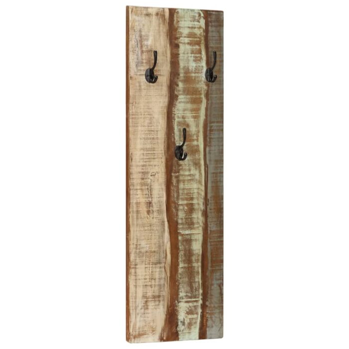 Porte-manteau mural 2pcs 36x3x110cm Bois massif de récupération – Image 11