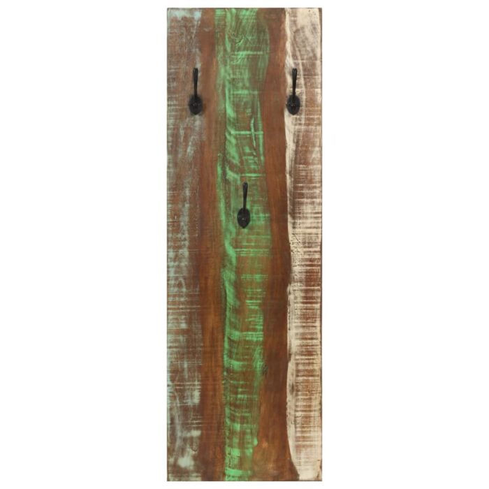 Porte-manteau mural 2pcs 36x3x110cm Bois massif de récupération – Image 2