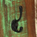 Porte-manteau mural 2pcs 36x3x110cm Bois massif de récupération – Image 5