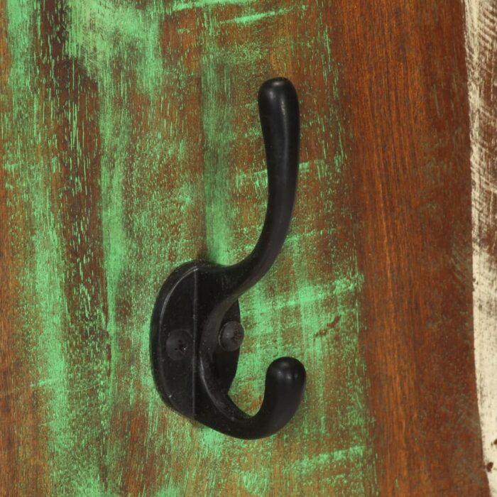 Porte-manteau mural 2pcs 36x3x110cm Bois massif de récupération – Image 5