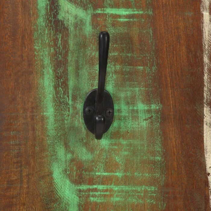 Porte-manteau mural 2pcs 36x3x110cm Bois massif de récupération – Image 6