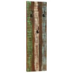 Porte-manteau mural 2pcs 36x3x110cm Bois massif de récupération – Image 8