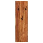 Porte-manteaux muraux 2 pcs 36x3x110 cm Bois d'acacia massif – Image 10
