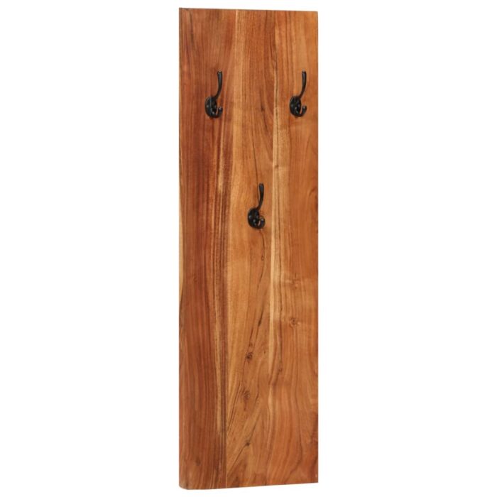 Porte-manteaux muraux 2 pcs 36x3x110 cm Bois d'acacia massif – Image 10