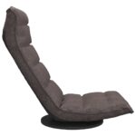 Chaise de sol pivotante Taupe Tissu – Image 3