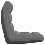 Chaise pliable de sol Gris clair Tissu – Image 3