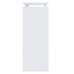 Table console blanc 80x30x80 cm bois d'ingénierie – Image 3