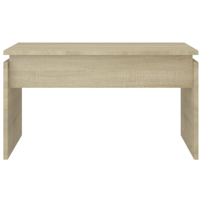 Table basse chêne sonoma 68x50x38 cm bois d'ingénierie – Image 3