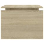 Table basse chêne sonoma 68x50x38 cm bois d'ingénierie – Image 4