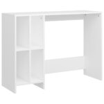 Bureau d'ordinateur portable blanc bois d'ingénierie – Image 2
