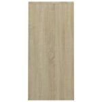 Bureau d'ordinateur portable chêne sonoma bois d'ingénierie – Image 3