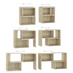 Meuble TV Chêne sonoma 104x30x52 cm Bois d'ingénierie – Image 4