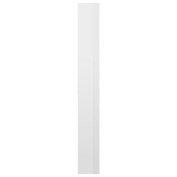 Meuble pour machine à laver blanc brillant 64x24x190 cm – Image 5