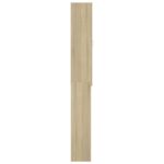 Meuble pour machine à laver Chêne sonoma 64x25,5x190 cm – Image 5
