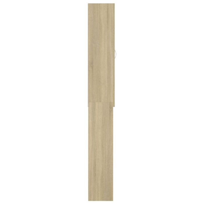 Meuble pour machine à laver Chêne sonoma 64x25,5x190 cm – Image 5