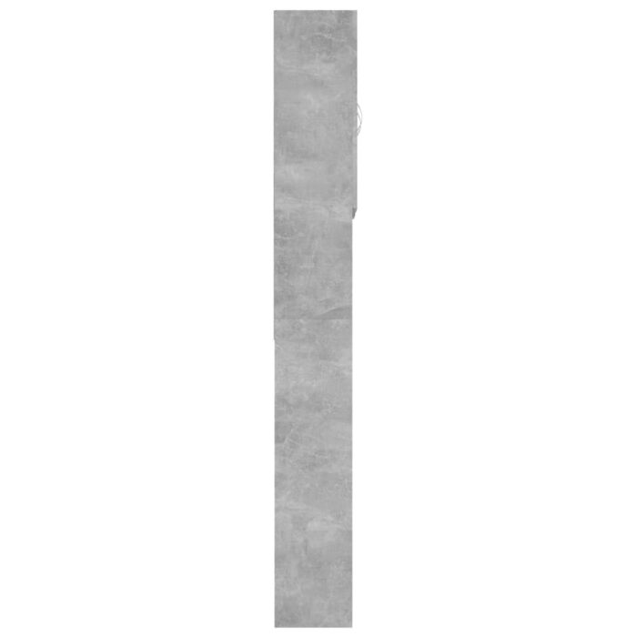 Meuble pour machine à laver Gris béton 64x25,5x190 cm – Image 5