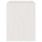Tables de chevet 2 pcs Blanc 40x30,5x40 cm Bois de pin massif – Image 5