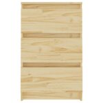 Table de chevet 40x29,5x64 cm Bois de pin solide – Image 3
