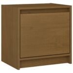 Tables de chevet 2 pcs Marron miel 40x30,5x40 cm Bois de pin – Image 3